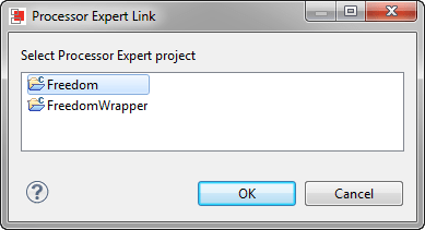 Linking to the Processor Expert Project