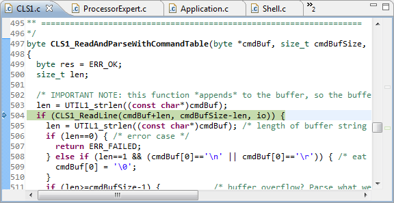 Performed Move to Line