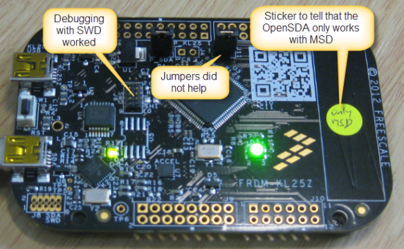 FRDM-KL25Z Board Modifications