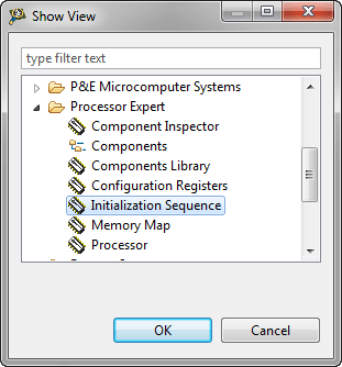 Initialization Sequence View