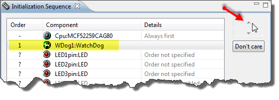 Up Button to make it first in list