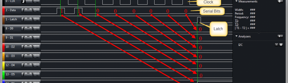 74HCT595N Shift Sequence