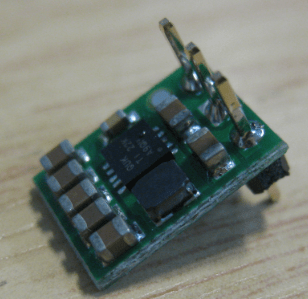 Top side with straight header soldered