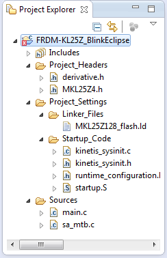 Project Explorer with Project Files