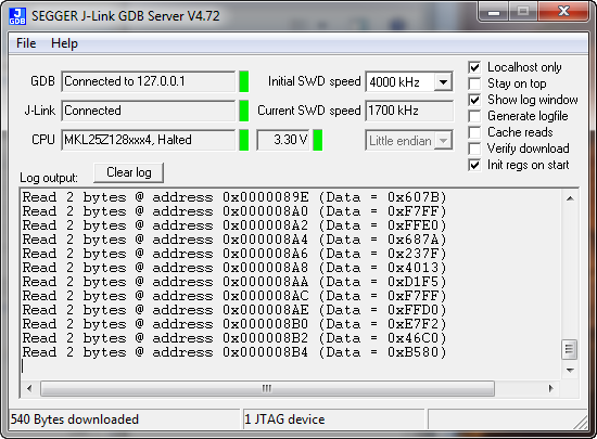 Segger J-Link GDB Server
