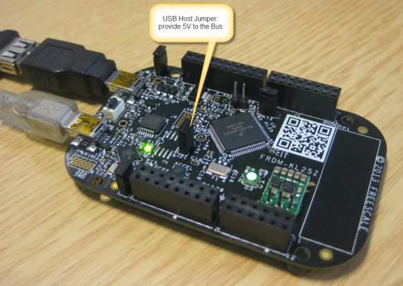 USB Host Jumper on the FRDM-KL25Z RevE