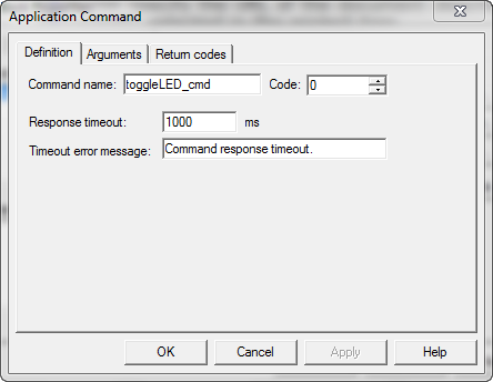 Application Command Definition