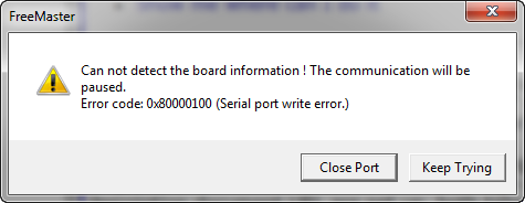 Can not detect the board information