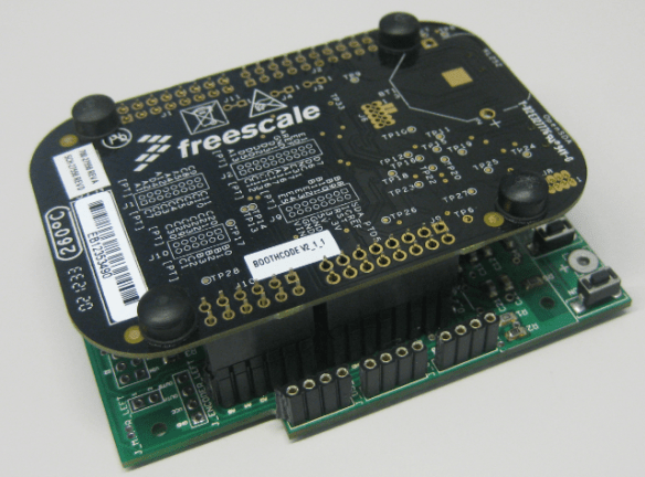 FRDM-KL25Z on top of the Robo Base Board