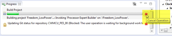 Cancel Build Operation