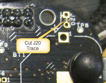 Cut J20 Trace