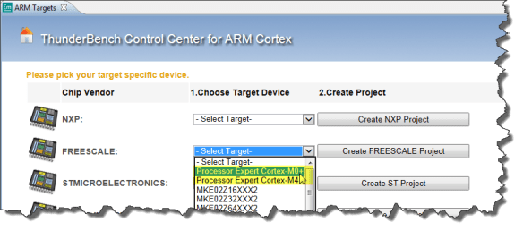 Processor Expert Selection