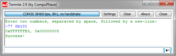 Scanning Numbers with xatoi