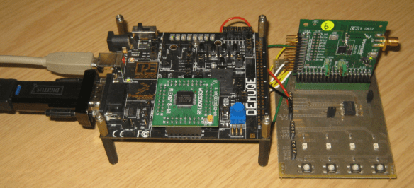 DEMOQE with MC9S08QE128 and MC13201 Transceiver Card