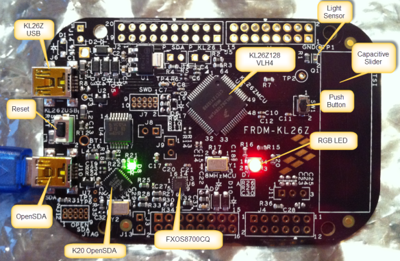 FRDM-KL26Z Board Components