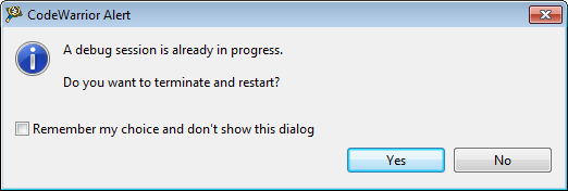Debug Session Already in Progress