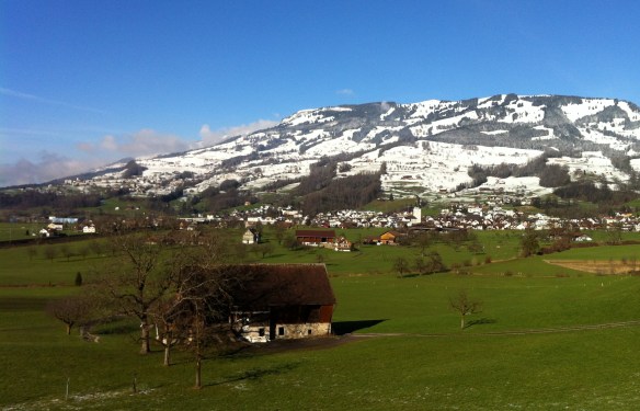 Rossberg Mountain with Wildspitz Peak
