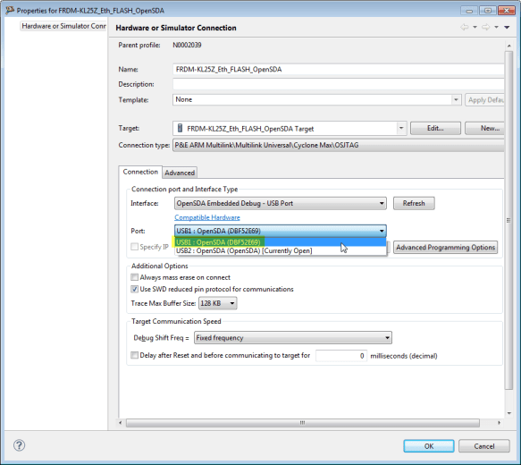 Selecting unused USB connection
