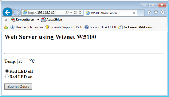 Web Server with W5100 on FRDM-KL25Z