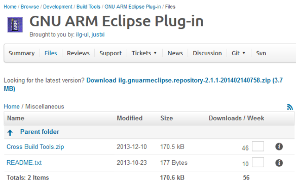 GNU ARM Eclipse Cross Build Tools
