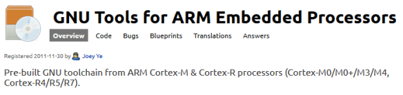GNU Tools for ARM Embedded Processors