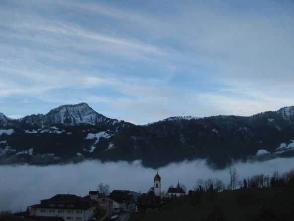 Ground Fog tries to sneak in