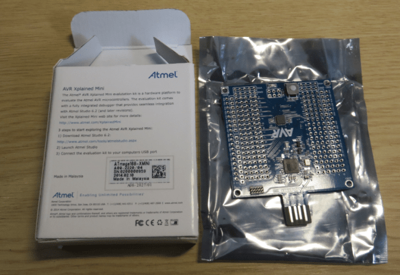 Atmel AVR Xplained Box content