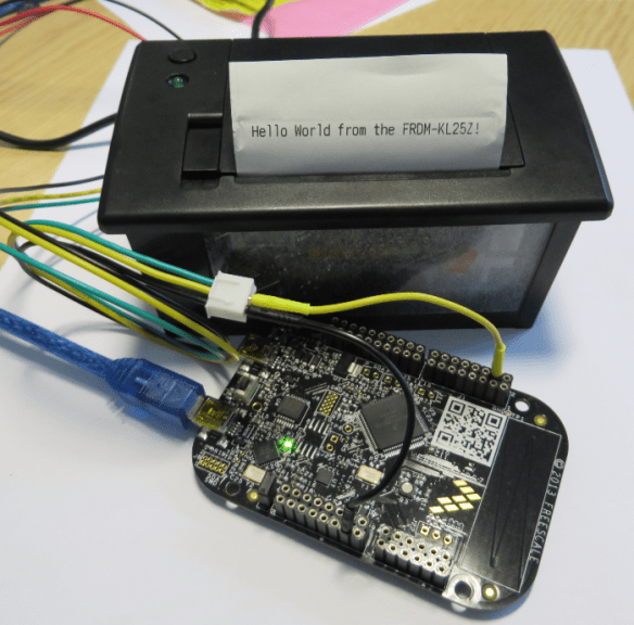 Hello World on the Printer with FRDM-KL25Z