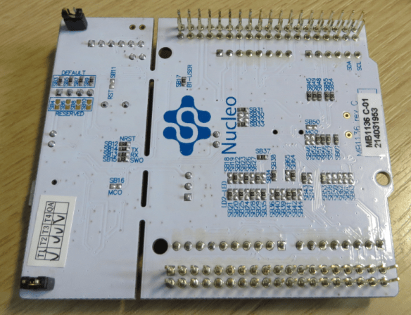 Nucleo Board Bottom Side