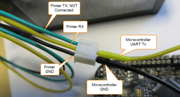 Printer to Microcontroler Connection