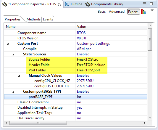 Static Folder Settings