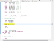 Flash configuration in MK64F startup code
