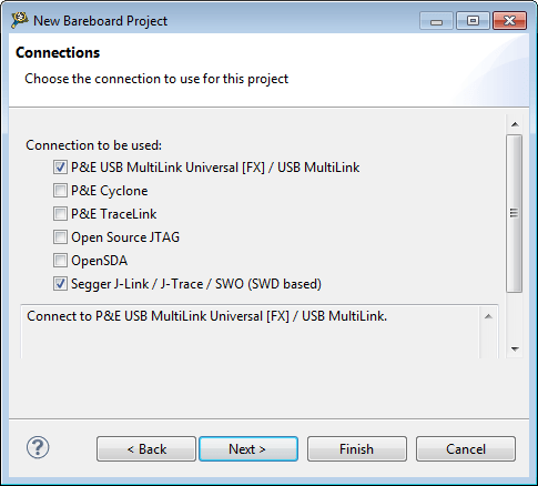 PnE Multilink and Segger Connections