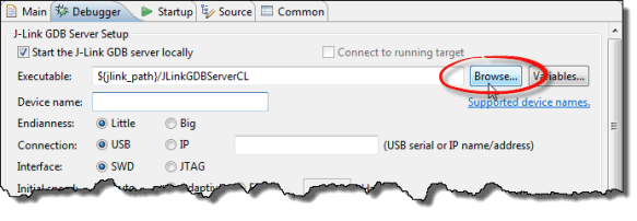 Browse for Device Name