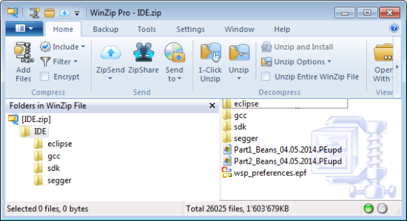 Eclipse IDE with configuration files