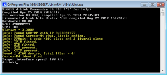 Segger auto-detecting the core