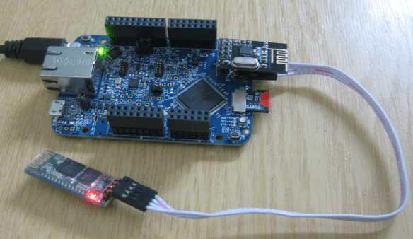 FRDM-K64F with SD, nRF24L01+ and HC-06 Bluetooth