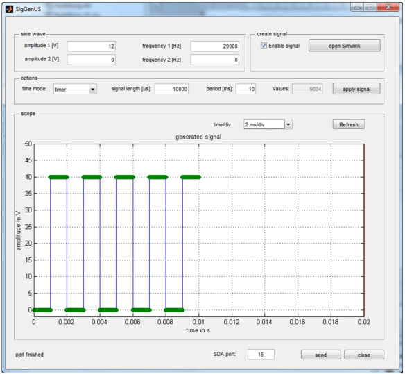 Matlab GUI (Source: Christoph Bühlmann)