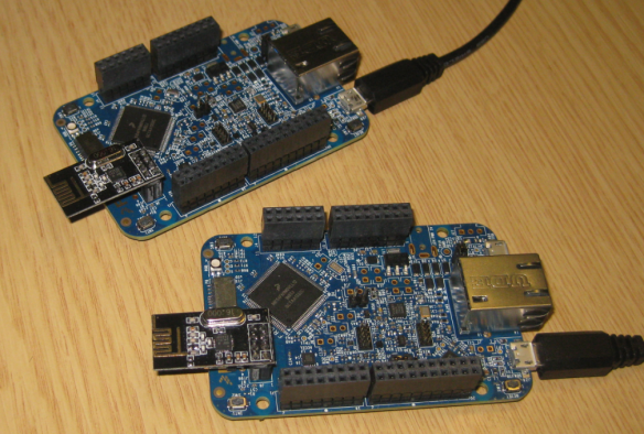 Two FRDM-K64F Boards with nRF24L01+ Transceiver