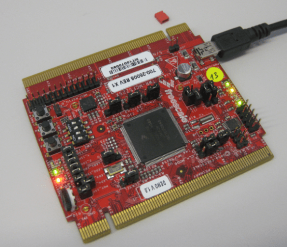 Board with LEDs on as normal