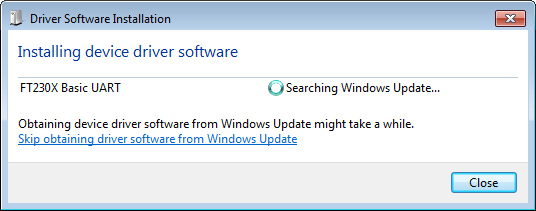 Installing Device Driver Software