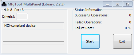 MfgTool_MultiPanel with RIoT Board as HID Device