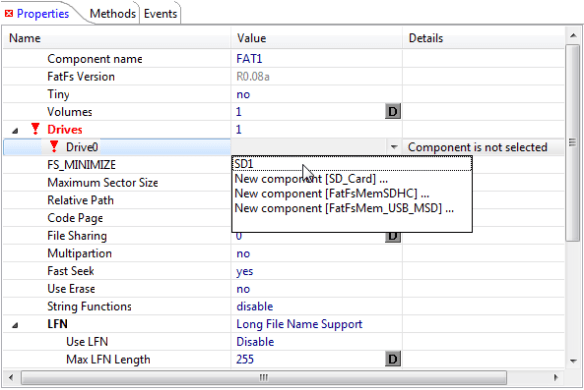 Selecting Existing Drive