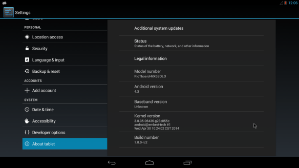 Updated Android to new version