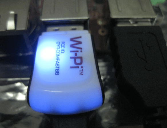 Wi-Pi Dongle Connected to the Network