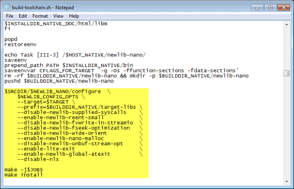 Newlib GNU Libs with Debug Information: Rebuilding the GNU ARM Libraries | MCU ...