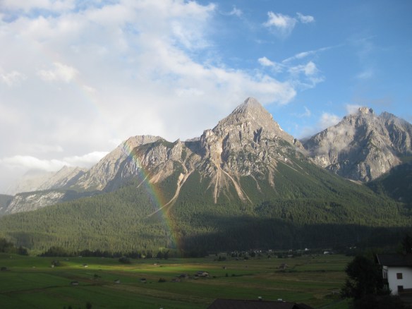 Sonnenspitz with Rainbow
