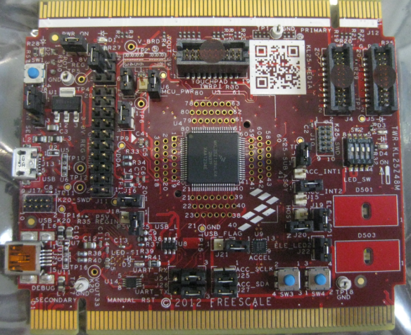 TWR-KL25Z with Default Jumper Settings