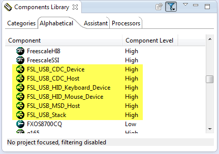 USB Stack Components