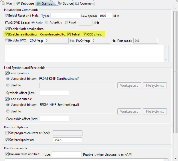 Semihosting with GNU ARM Embedded (LaunchPad) and GNU ARM Eclipse Debug ...